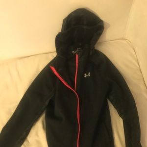 Underarmour girls hooded light jacket